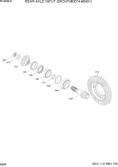 REAR AXLE INPUT GROUP(#0074-#0491)