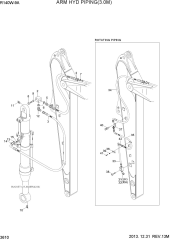 ARM HYD PIPING(3.0M)