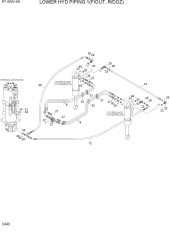 LOWER HYD PIPING 1(F/OUT, R/DOZ)