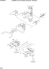 LOWER HYD PIPING 2(F/DOZ, R/DOZ)