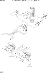 LOWER HYD PIPING 2(F/DOZ, R/OUT)