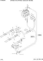 UPPER HYD PIPING 1(ADJUST BOOM)