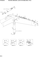 BOOM GREASE LUB SYSTEM(4.6M, STD)