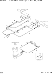 LOWER HYD PIPING 1(4 OUTRIGGER, -#0014)