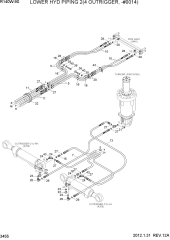 LOWER HYD PIPING 2(4 OUTRIGGER, -#0014)