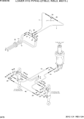 LOWER HYD PIPING 2(F/BLD, R/BLD, #0015)