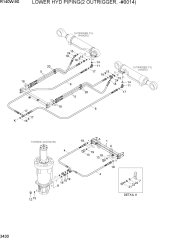 LOWER HYD PIPING(2 OUTRIGGER, -#0014)