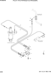 PILOT HYD PIPING(4 OUTRIGGER)
