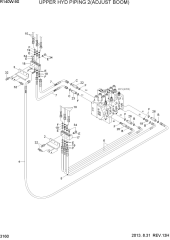 UPPER HYD PIPING 2(ADJUST BOOM)