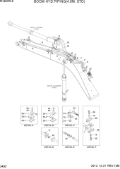 BOOM HYD PIPING(4.6M, STD)