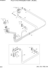 PILOT HYD PIPING(BOTTOM 1, #1256-)
