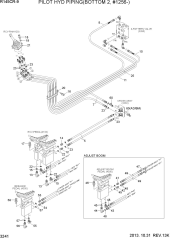 PILOT HYD PIPING(BOTTOM 2, #1256-)