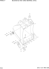 BUCKET(0.70M3 SAE HEAPED, STD)