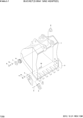 BUCKET(0.89M3 SAE HEAPED)