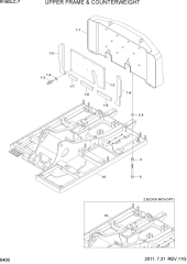 UPPER FRAME & COUNTERWEIGHT