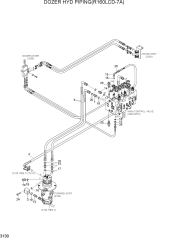 DOZER HYD PIPING(R160LCD-7A)