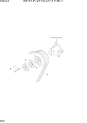 WATER PUMP PULLEY & V-VELT