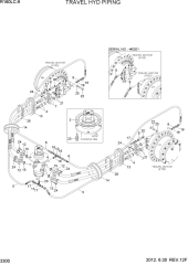 TRAVEL HYD PIPING(R160LC-9)