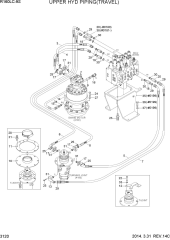 UPPER HYD PIPING(TRAVEL)