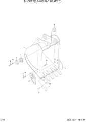 BUCKET(0.64M3 SAE HEAPED)