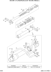 BOOM CYLINDER(ADJUST BOOM, #0022-)