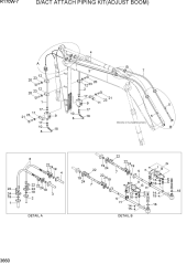 D/ACT ATTACH PIPING KIT(ADJUST BOOM)