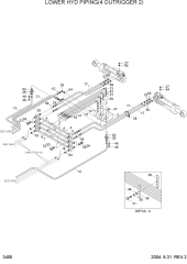 LOWER HYD PIPING 2(4 OUTRIGGER)