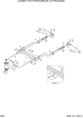 LOWER HYD PIPING(REAR OUTRIGGER)