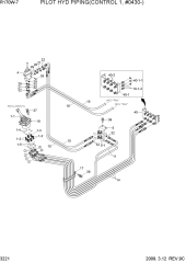 PILOT HYD PIPING(CONTROL 1, #0430-)