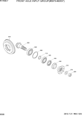 FRONT AXLE INPUT GROUP(#0979-#2837)