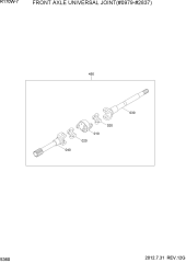 FRONT AXLE UNIVERSAL JOINT(#0979-#2837)