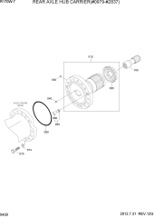 REAR AXLE HUB CARRIER(#0979-#2837)