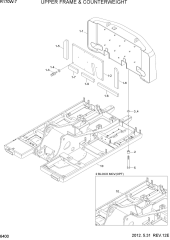 UPPER FRAME & COUNTERWEIGHT