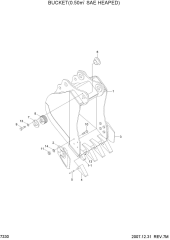BUCKET(0.50M3 SAE HEAPED)