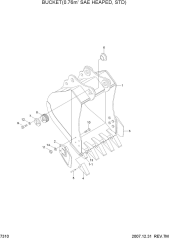 BUCKET(0.76M3 SAE HEAPED, STD)