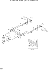 LOWER HYD PIPING(REAR OUTRIGGER)