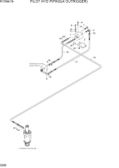 PILOT HYD PIPING(4 OUTRIGGER)