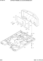 UPPER FRAME & COUNTERWEIGHT