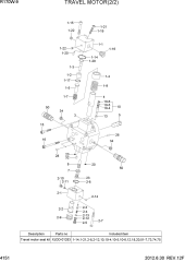 TRAVEL MOTOR(2/2, #0129-)