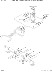 LOWER HYD PIPING 2(4-OUTRIGGER, #0090-)