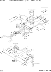LOWER HYD PIPING 2(F/BLD, R/BLD, -#0089)