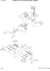 LOWER HYD PIPING(F/BLADE, #0090-)
