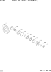 FRONT AXLE INPUT GROUP(#0193-)