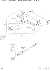 LOWER HYD PIPING 1(F/OUT, R/BLD, #0067-)