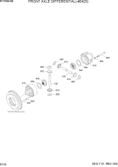 FRONT AXLE DIFFERENTIAL(-#0425)