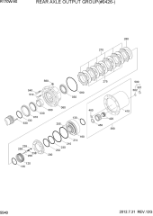 REAR AXLE OUTPUT GROUP(#0426-)