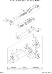 BOOM CYLINDER(ADJUST BOOM, #0008-)