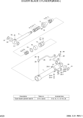 DOZER BLADE CYLINDER(#0040-)