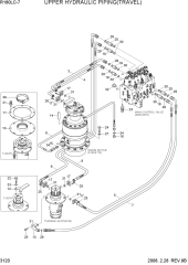 UPPER HYD PIPING(TRAVEL)