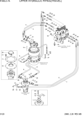 UPPER HYDRAULIC PIPING(TRAVEL)